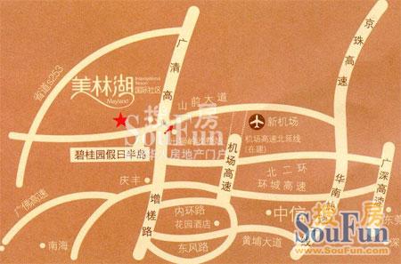 美林湖国际社区交通图