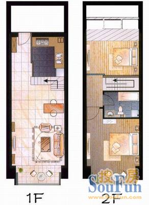 长庆大厦3室 户型图 3室2厅1卫1厨 138.00㎡