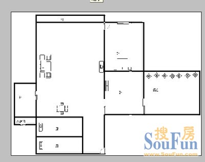 嘉陵五村嘉陵五村 3室 户型图 3室2厅1卫1厨 104.00㎡