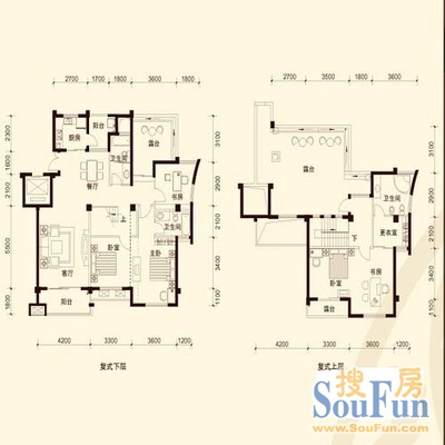 大华公园世家康华苑三期大华公园世家康华苑三期 4室 户型图 4室2厅2卫1厨 134.00㎡