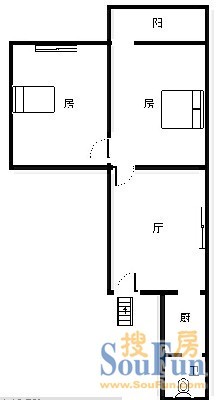 会堂侧路外贸宿舍户型图
