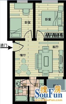 力德名仕花园户型图