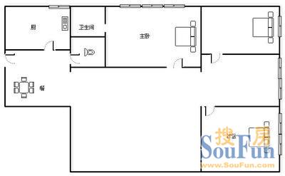 江山华庭江山华庭 3室 户型图 3室2厅1卫1厨 116.00㎡