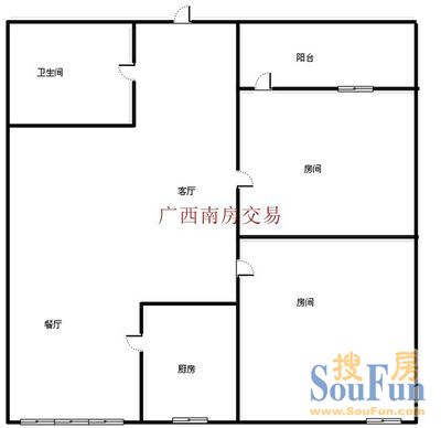 解放路商品房户型图