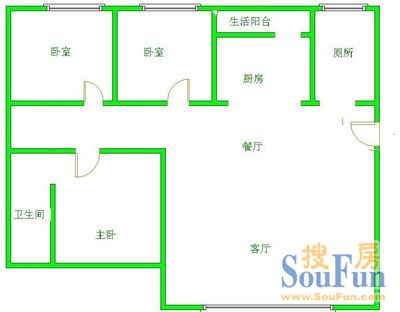 珠江公寓户型图