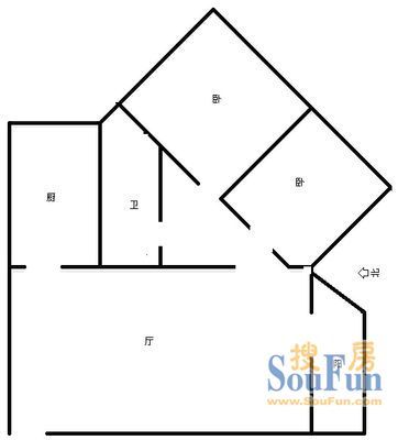 莲花新区北一巷8号院户型图