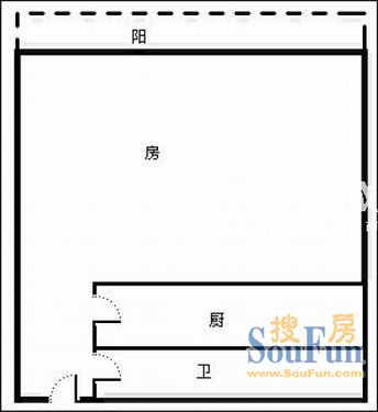 成达佳园成达佳园 1室 户型图 1室1厅1卫1厨 50.00㎡