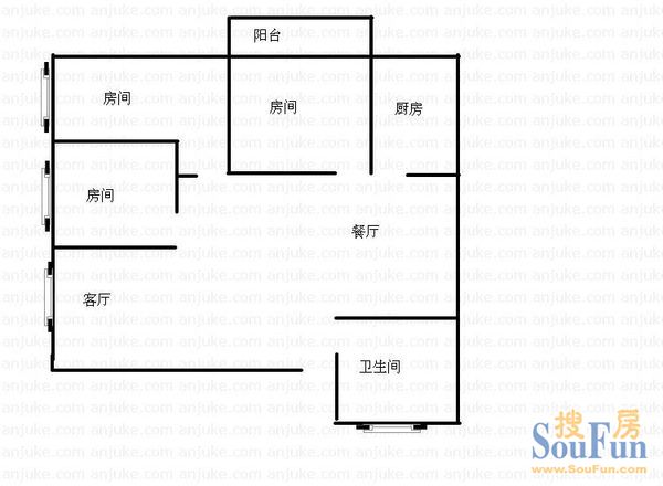 青年路移动宿舍大院户型图