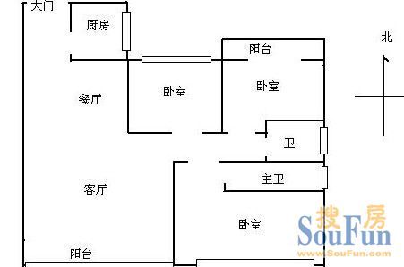 南门口裕敏里户型图