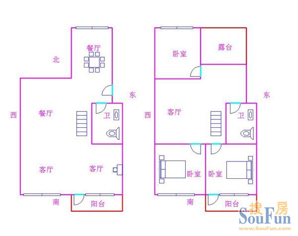 茶园山新村户型图