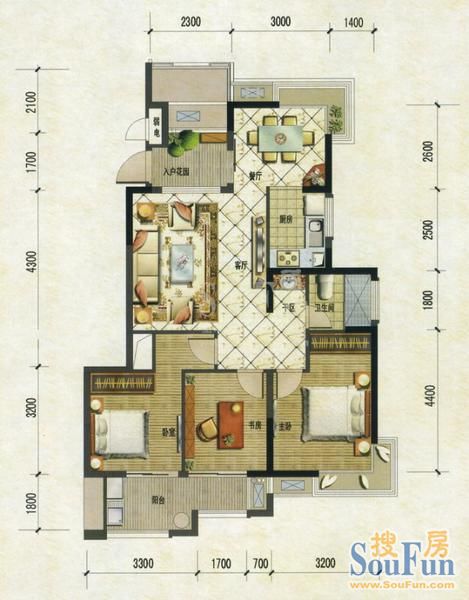 家天下三木城C1区户型图