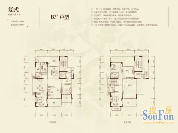 成都后花园二期别墅户型图