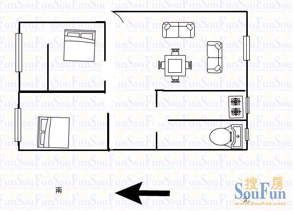 正圆宿舍户型图