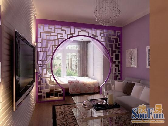 紫金宫庭-混合型风格-一居室
