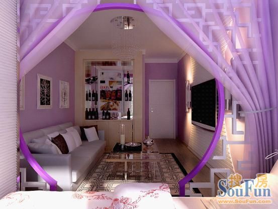 紫金宫庭-混合型风格-一居室