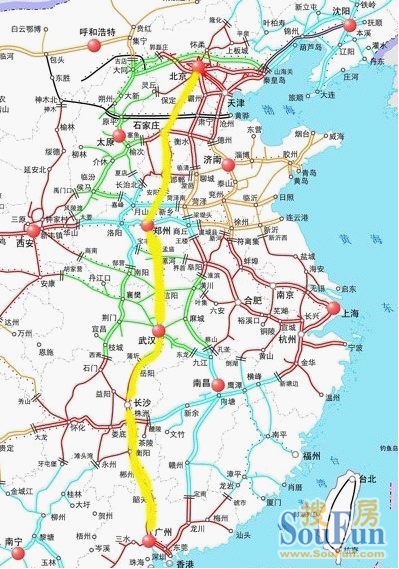京广高铁开通长沙到首都只要5小时02京广高铁线路图