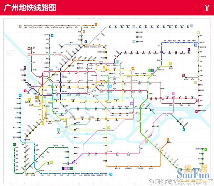 终极广州地铁线路图2020】连21号线都有,经过你屋企吗?大家好好