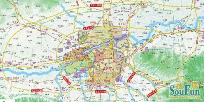 西咸北环线,大环线是未来的北四环, 北五环吗?