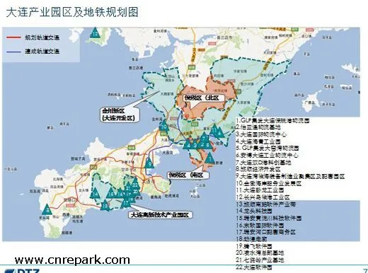 大连产业园区最新规划 看来高新园区的繁荣还在未来啊