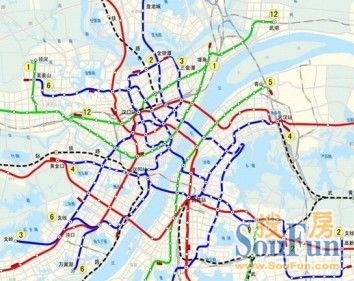 10号线走江城大道吗 武汉市远景年轨道交通规划2010-2020