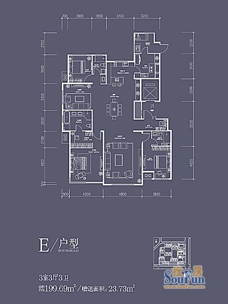 中建国熙台e户型分析-中建国熙台业主论坛 西安房天下