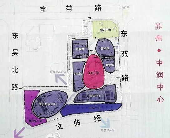 吴中城区部分在建项目展板