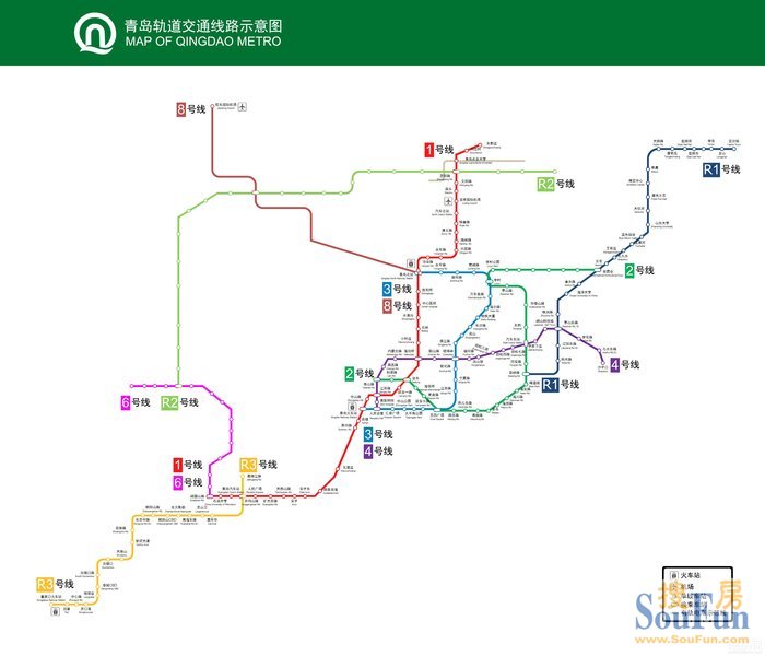 青岛地铁2020年规划建设线路进度一览(地铁m1号线与城阳有轨电车)