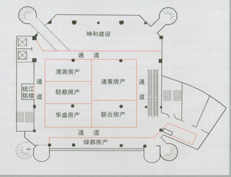 相册:一期二楼展位平面图