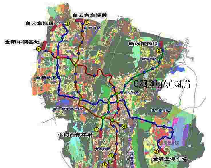 贵阳轻轨线路新设计图