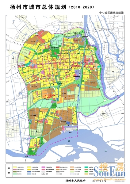 大家看看 扬州市城市总体规划(2010-2020)吧