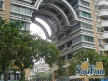 巴黎花园东边套,高区次顶楼景观,四面不临马路