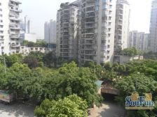 城南步行街旁,小区大四房,户型错层,采光位置可以