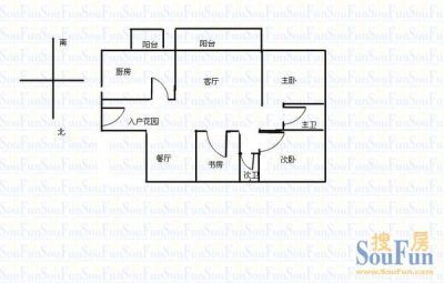 康和花园 3室 户型图