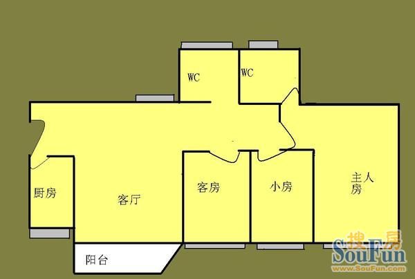 河畔花园户型图