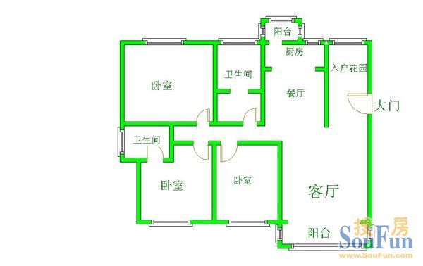 金阳世纪城龙泉苑简装小三房 业主急卖 户型方正 看房有钥匙