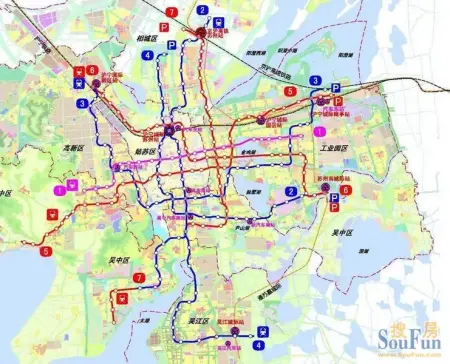 苏州市轨道交通近期建设规划(2015-2020)
