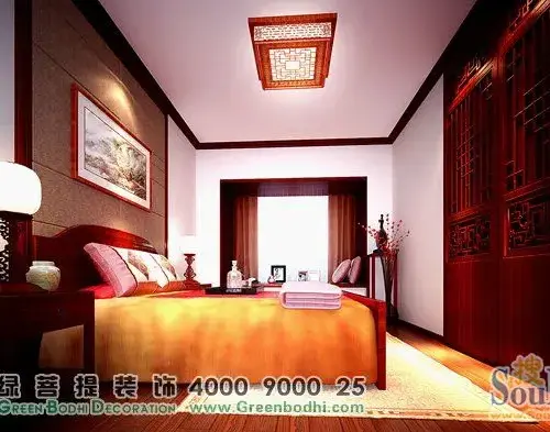 滨海御庭别墅-中式古典-六居室图片