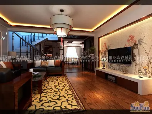 田园庄园-中式古典-三居室图片