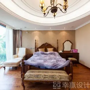 中式古典别墅卧室装修效果图图片图片