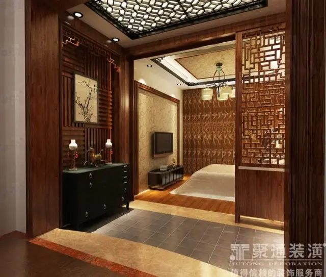 中式古典客厅装修效果图大全