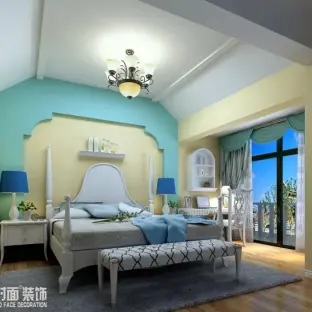 地中海复式卧室装修效果图