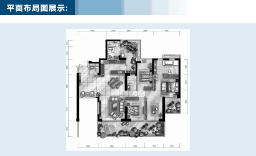 时代尊邸-现代简约-四居室