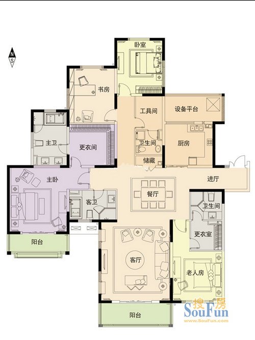 新虹桥首府-欧美风情-四居室 喜欢 0 小区:新虹桥首府户型:4室2厅4卫