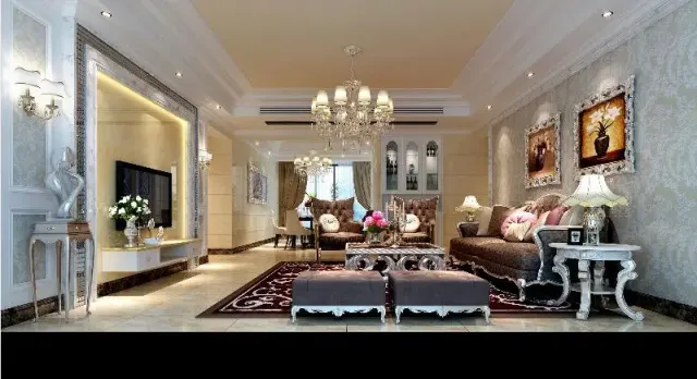 简欧风格客厅沙发装修图片欣赏