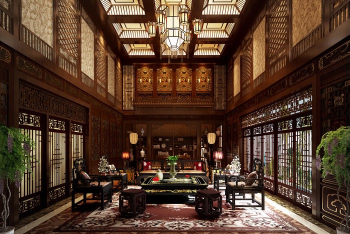 上海万科第五园-中式古典-别墅