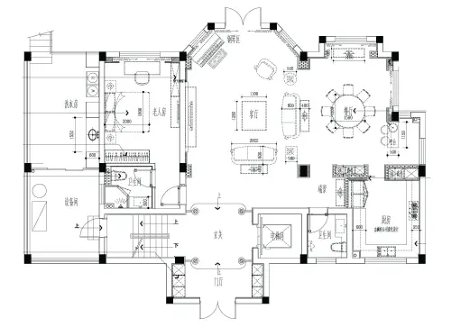 泰州桂园-新古典别墅-风格墙体别墅与瓦片图片
