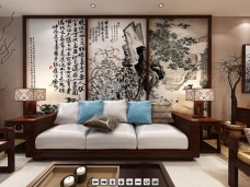 中电颐和家园-中式风格-五居室