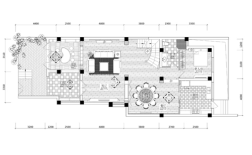 中式风格 喜欢 0 浣花溪山庄-别墅-330平米-户型图  中式风格 喜欢 0