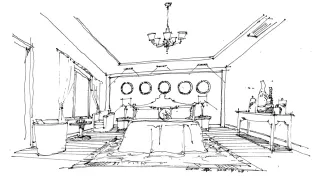 简约四居室卧室照片墙装修效果图