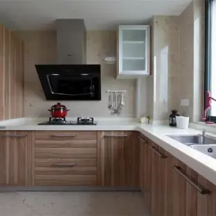 橱柜效果图及价格_定制橱柜细节图_玻璃门橱柜效果图片